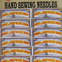 Army And Navy Hand Sewing Needles 12 Booklets Card Pack 19NEEDLES BOOKLET