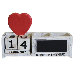 Day To Remember Pen Holder - White And Red Heart