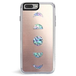Zero Gravity Case Compatible With Iphone 7 PLUS 8 Plus - Moonlight - Holographic Moon Design - 360 Protection Drop Test Approved