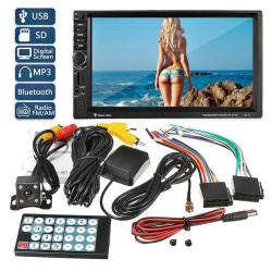 GPS Navigation HD Double 2 Din Car Stereo MP5 Player Bluetooth Radio In Dash Cam