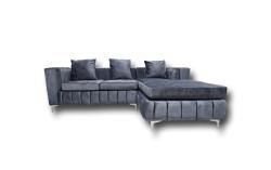 Udine L-shape Corner Couch - Velvet Couch sofas