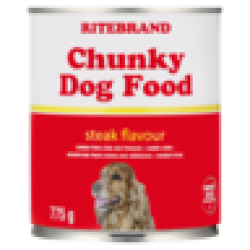 Steak Flavoured Chunky Dog Food Can 775G