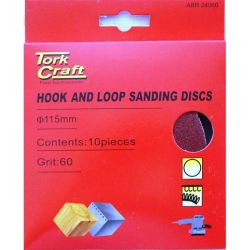 Sanding Disc 115MM 240 Grit 10 Piece Hook And Loop - 4 Pack
