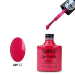 80507 Bluesky Salon Nail Polish Uv Gel Glaze Hot Chilis Bright Red 507