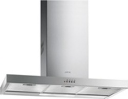 Smeg KSE91X P375 90cm Stainless Steel Chimney Hood With Glass Section