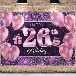 26 Birthday Cake Topper Gold Glitter, 26th Party Decoration Ideas