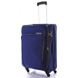 American Tourister Featherlite 55cm Carry On Spinner blue