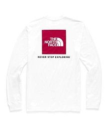 The North Face Men's Long Sleeve Red Box Tee Tnf White tnf Red XXL