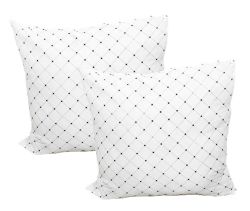 Super Soft Non-shrink Silk Mat Continental Pillow - 65CM X 65CM 2 Piece Combo