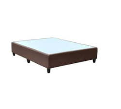 Brown Double Bed Base - Double Size - Guarantee - Base Only Mattress Excluded