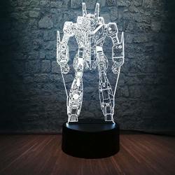 Fsewfs Movie Pacific Rim Action Figure 3D LED Lamp Blub Multicolor Cool Boy Bedroom Decoration Table Night Light Children Gifts Toy