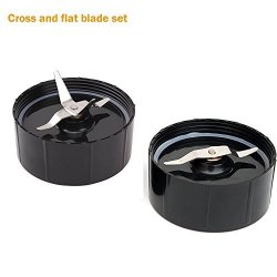 Replacement Blades For The Magic Bullet Blender Juicer Mixer 2 1 CROSSBLADE+1 Flat Blade