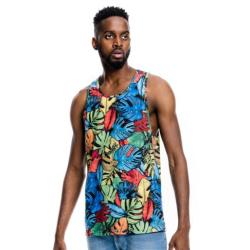 Tropical Co- Ord Vest Green