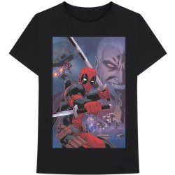 Marvel Deadpool Composite Mens Black T-Shirt Large