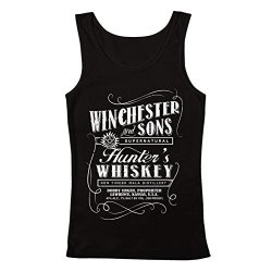 Geek Teez Winchester Hunter's Whiskey Women's Tank Top Black Medium