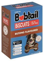 Bobtail Biltong Flavoured Dog Biscuits 1KG