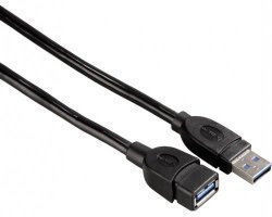 Hama - USB 3.0 Black Extension Cable Shielded -1.8M