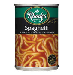 Rhodes Spaghetti In Tomato Sauce 1 X 410G