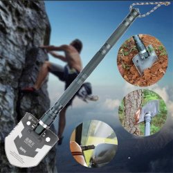 IPRee Updated Version Outdoor Multifunctional Shovel Camping Adventure Emergenc