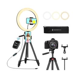 TAOTRONICS TT-CL027 12" Selfie Ring Light With 3 Colour Modes - Black