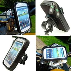 Easy Fit IPX4 Waterproof Motorcycle Bike Handlebar Mount For Samsung Galaxy S3 SGH-I747 At&t