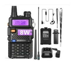 UV-5R 8W Ham Radio Long Range UV5R Handhelddual Band Walkie Talkies Two Way Radio Portable