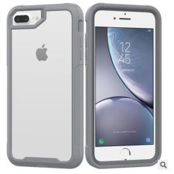 Apple Iphone 12 Case Cover - Shockproof Rugged Light Grey