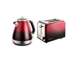 Russell Hobbs Red Legacy Kettle And Toaster Breakfast Pack
