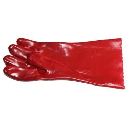 Pinnacle Welding & Safety Pvc Open Cuff Smooth Palm Safety Gloves 35CM