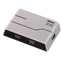 Hama - USB Hub 3.0 - 4 Port With Power Supply Blister