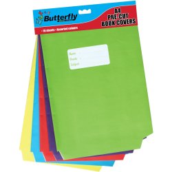 Butterfly - A4 Book Cover Bright 10PK