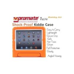 Promate Bamby.air-shockproof Impact Resistant Case With Convertible Stand For Ipad Air-orange Retail Box 1 Year Warranty