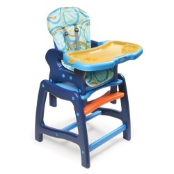 Badger Basket - Envee Baby High Chair With Playtable Conversion Blue