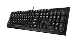Azio Mk Hue Black USB Backlit Mechanical Keyboard Outemu Brown Mk-hue-bk