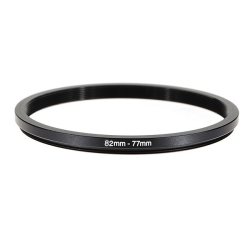 82-77mm 82-77 82 To 77 Metal Step Down Lens Filter Ring Adapter Black