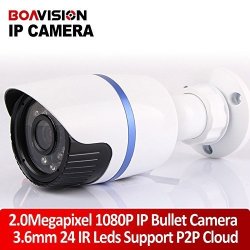 2.0 Megapixel HD 1080P H.264 Ir 20M 3.6MM Lens Outdoor Use Waterproof Onvif Ip Camera P2P Cloud Phone View Online