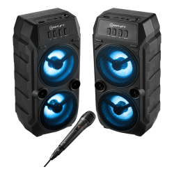 2X Amplify Elixir Series Dual 3" Bluetooth Speaker & 1 Microphone
