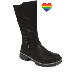 Ladies Winter Casual Boots With A Heart Sticker