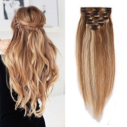 Clip In 100% Remy Human Hair Extensions Double Weft 10"-22" Grade 7A Quality Full Head Thick Short Straight 8PCS 18CLIPS For Women Beauty 10"