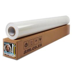 Matte 80GSM Uv-resist Cold Laminating Film Roll Of 50 Metres On 100GSM White Silicon Backing Paper With Additional 15GSM Pe Coating