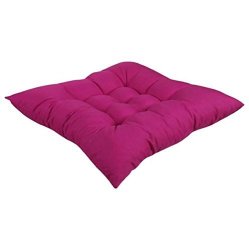 Square Cotton Seat Cushion Buttocks Chair Cushion Pads Hot Pink