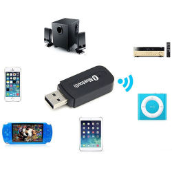 Wireless Usb Bluetooth 3.5mm Music Audio Stereo Receiver Adapter Dongle
