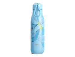 Zoku Vacuum Insulated Stainless Steel Bottle 750ML Sky Lily Floral