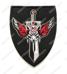 Wg071 Wolf Warriors Patch With Velcro - Full Colour