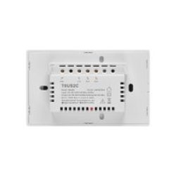 Smart Light Switch White 2CH Wifi T0US2C