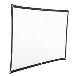 92 Inches 16:9 Portable HD Indoor Outdoor Home Cinema Theater Projection Screen Anti-Crease, Easy to Clean BigFamily Projector Screen