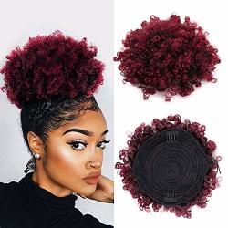 GX Beauty Afro Ponytail African American Short Kinky Curly Puff ...