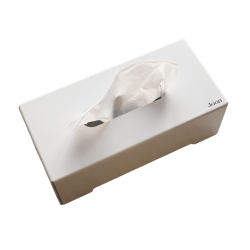 Tissue Box Cover - White