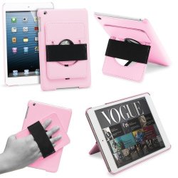 Fosmon Grip Hand-held Leather Protective Case Cover With Stand And Hand Strap For Apple Ipad MINI Ipad MINI 2 With Retina Display 2013