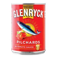 GLENRYK Pilchards In Tomato Sauce